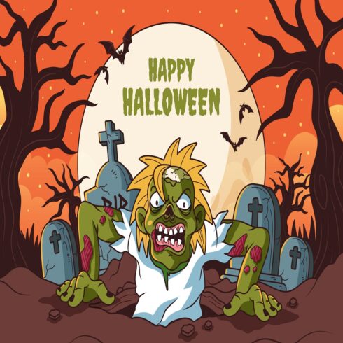 Halloween celebration background cover image.