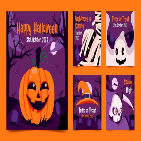 Halloween celebration Instagram posts collection cover image.