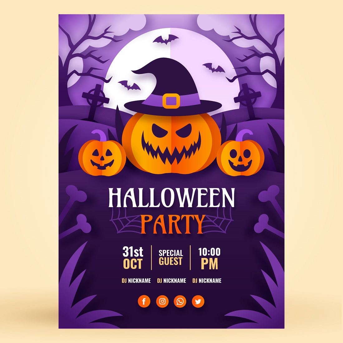 halloween celebration paper style background 474
