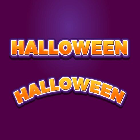halloween effect logo design cover image.