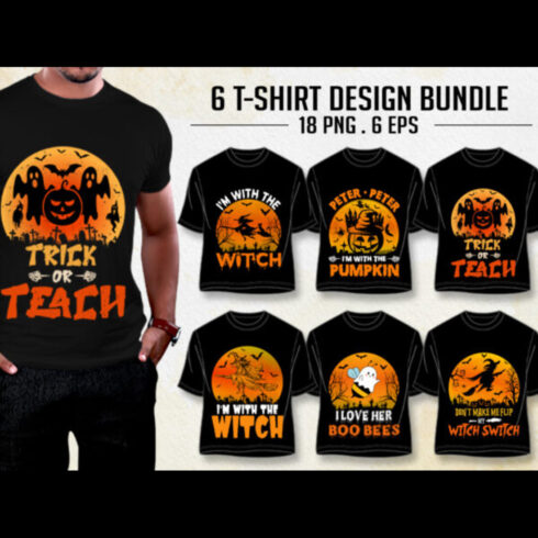 Tow Helloween T Shirt Desgin JPG and PNG cover image.