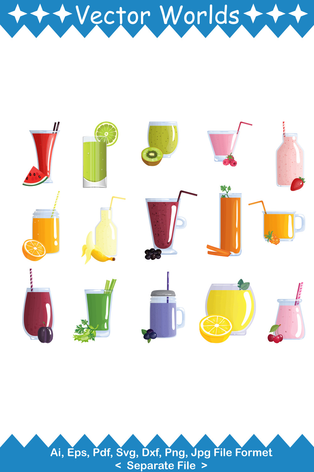 Juice SVG Vector Design pinterest preview image.