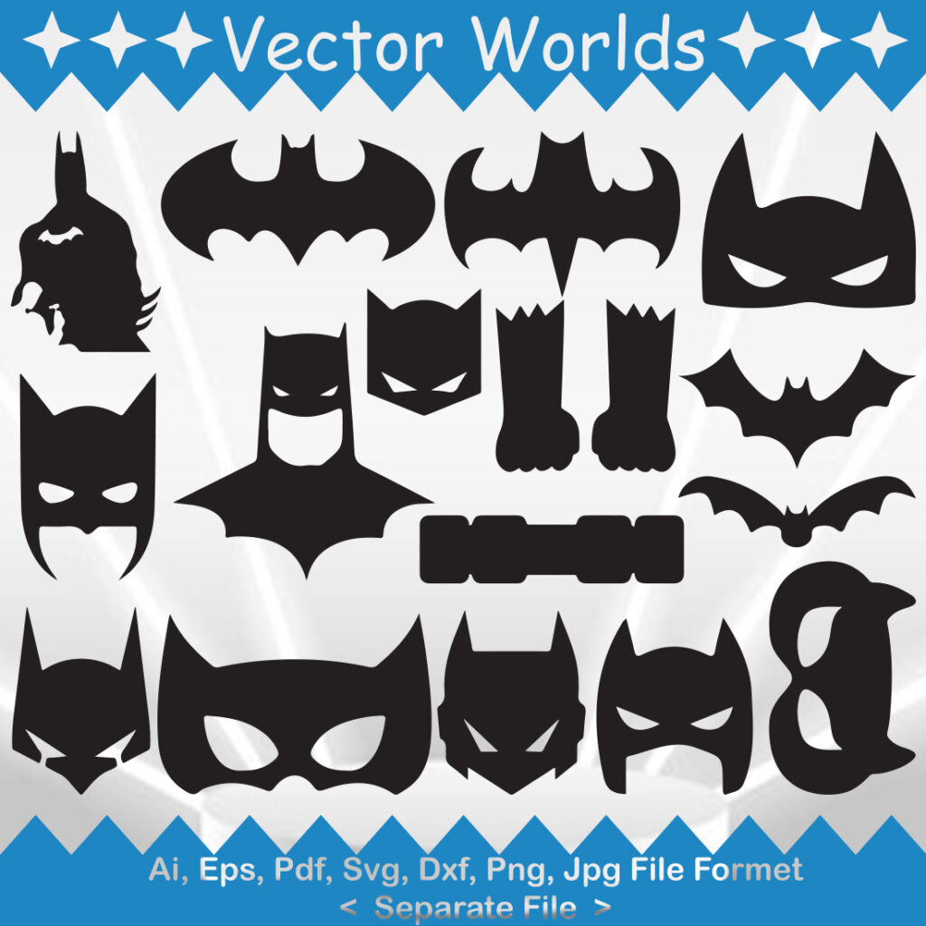 Batman Mask SVG Vector Design - MasterBundles