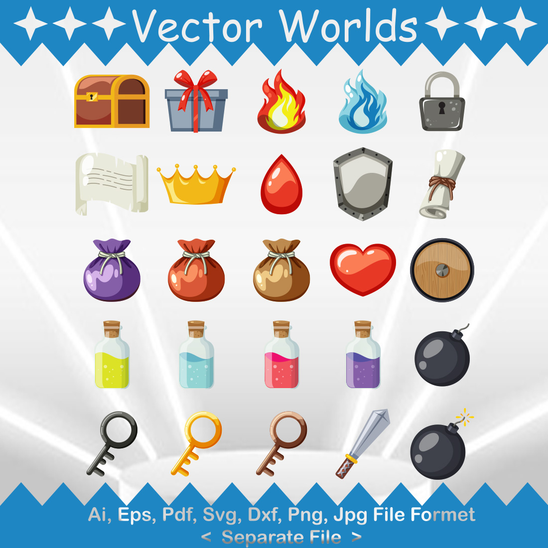 Game Element SVG Vector Design preview image.