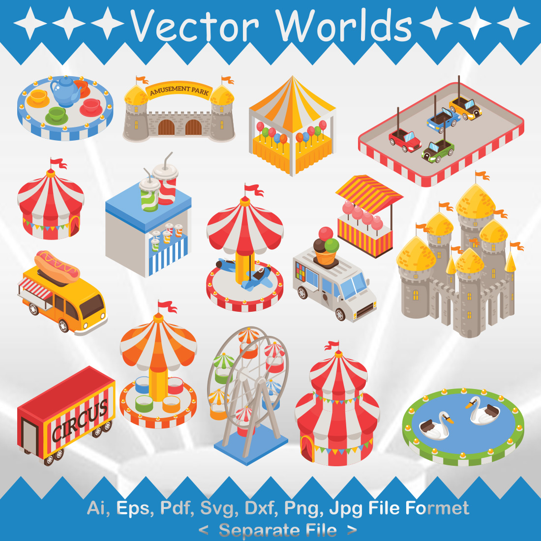 Circus SVG Vector Design cover image.