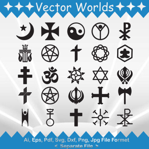 Atheism SVG Vector Design cover image.