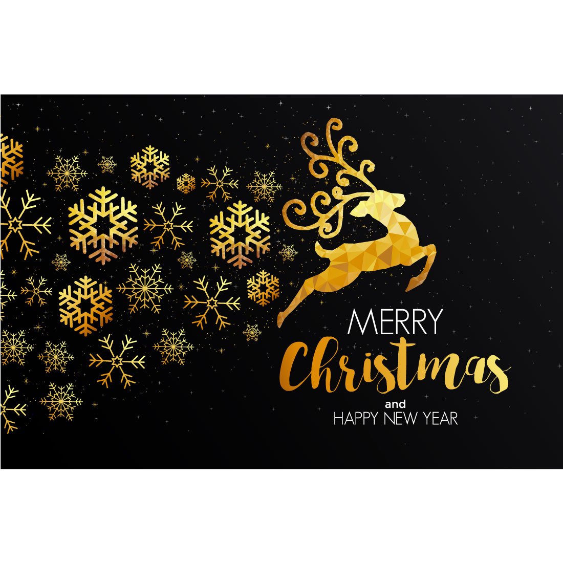 Christmas Colorful Greeting Card in Vector preview image.