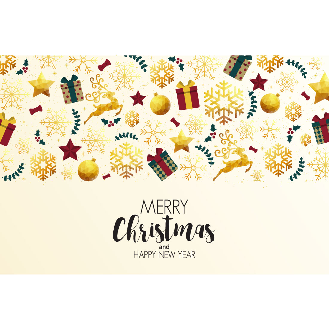 holiday christmas card made from triangles reindeer and snowflakes 6 converted 445