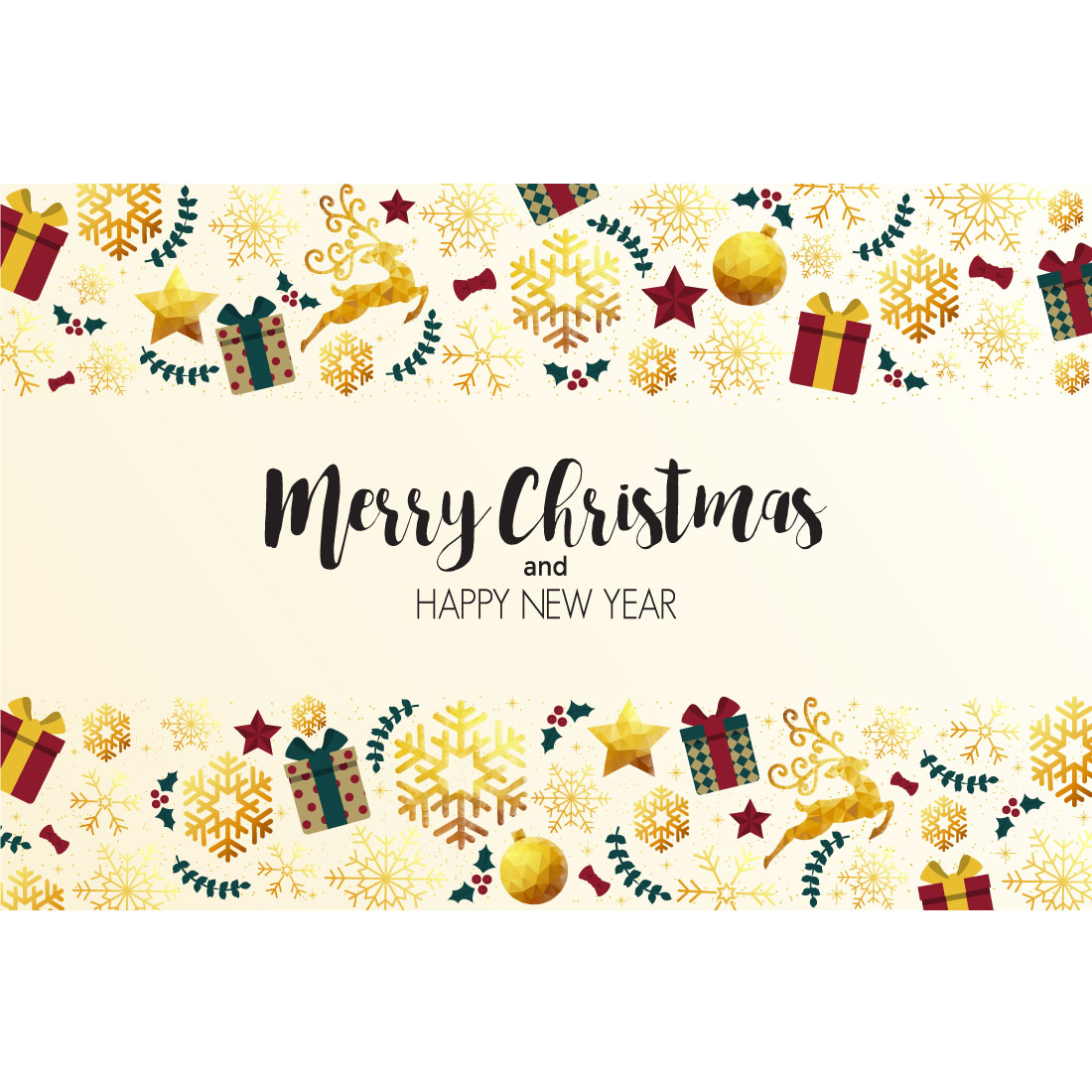 holiday christmas card made from triangles reindeer and snowflakes 7 converted 287