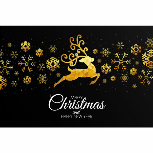 Christmas Colorful Greeting Card in Vector cover image.