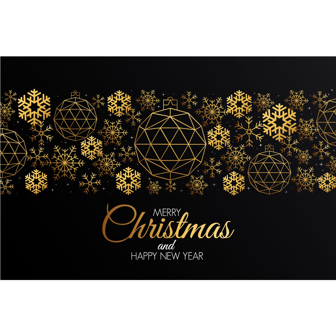 Christmas Colorful Greeting Card in Vector preview image.