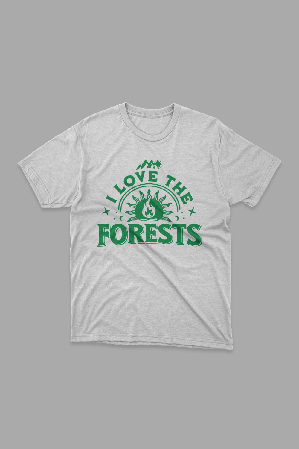 I Love The Forests T Shirt Design pinterest preview image.