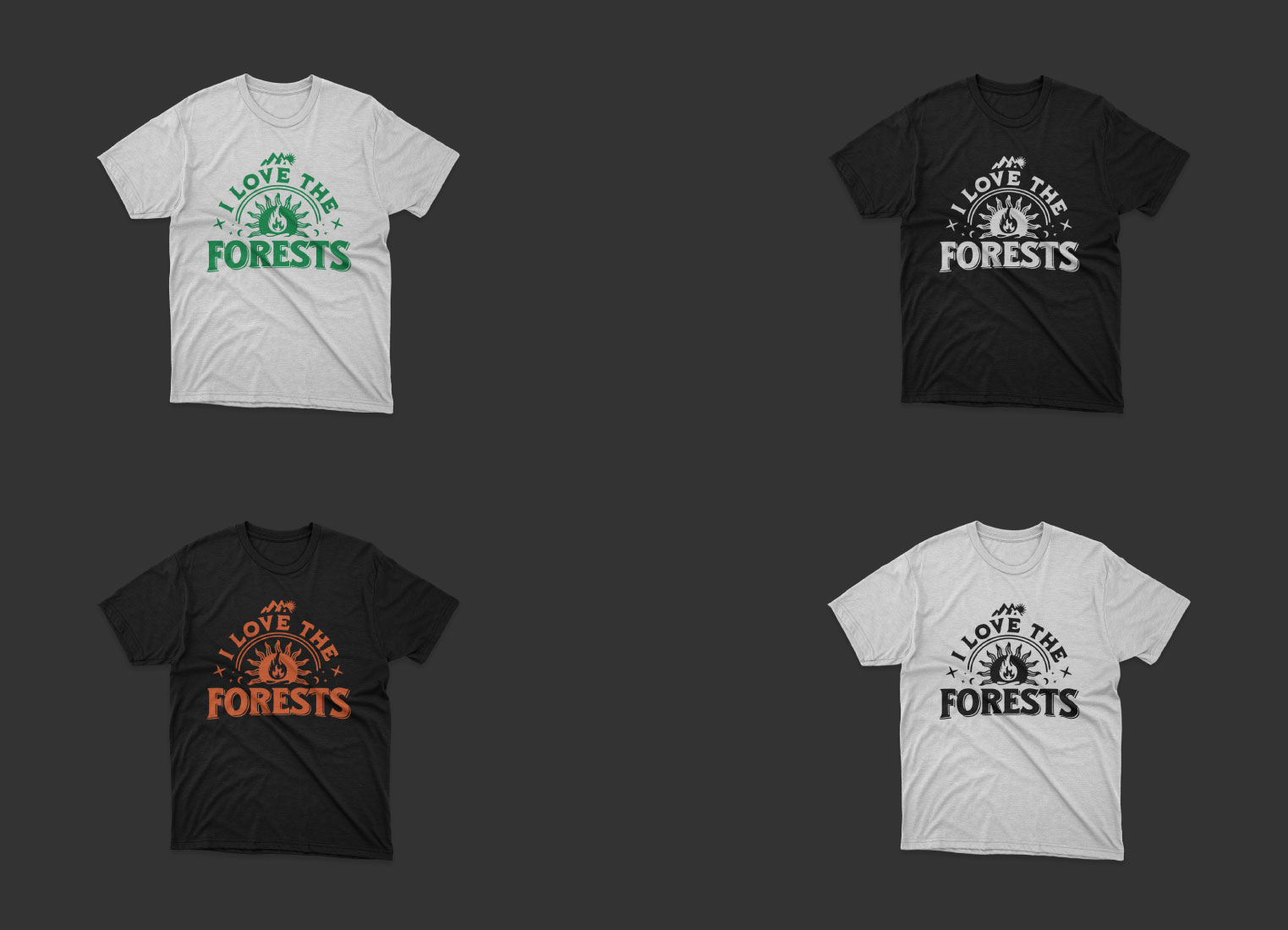 i love the forests tshirt design 939