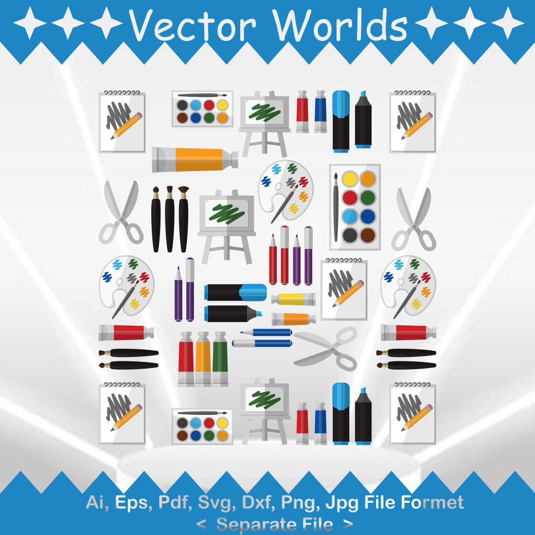 Artistic Tool SVG Vector Design preview image.