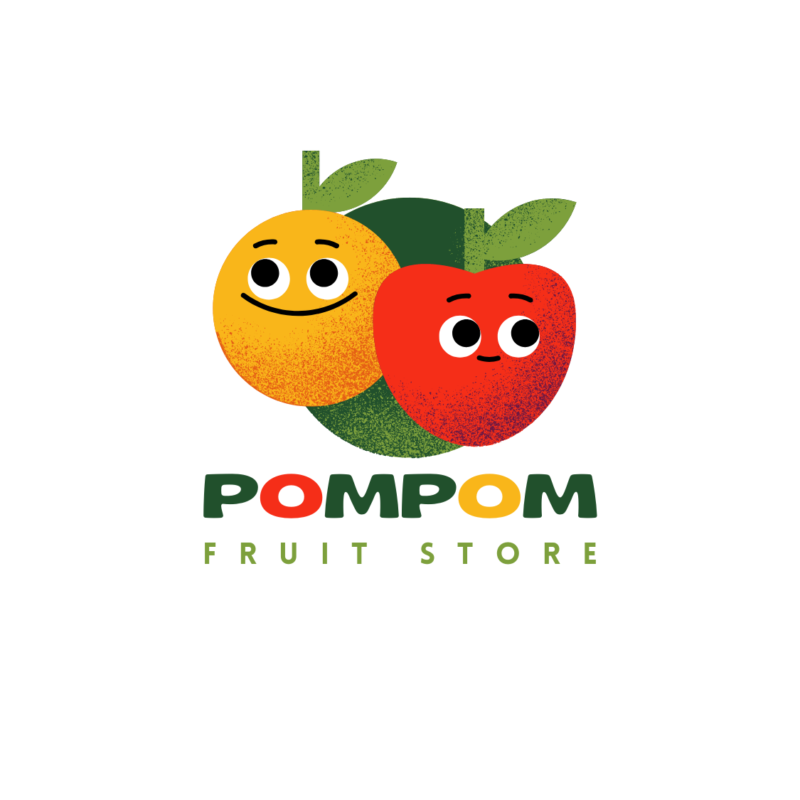 illustrated cute childish fruit store logo 110