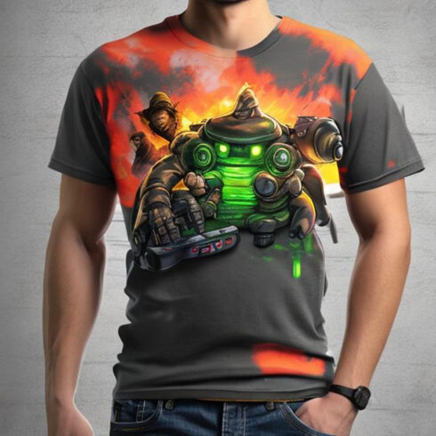 5 Best Gaming T-shirt Desings cover image.