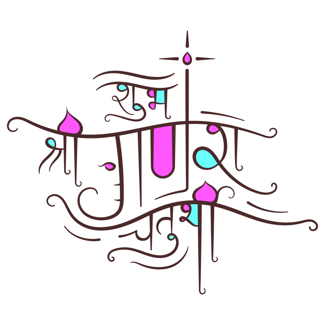 Shri Ganesh Chaturthi Wishing - Typography Vector Art preview image.