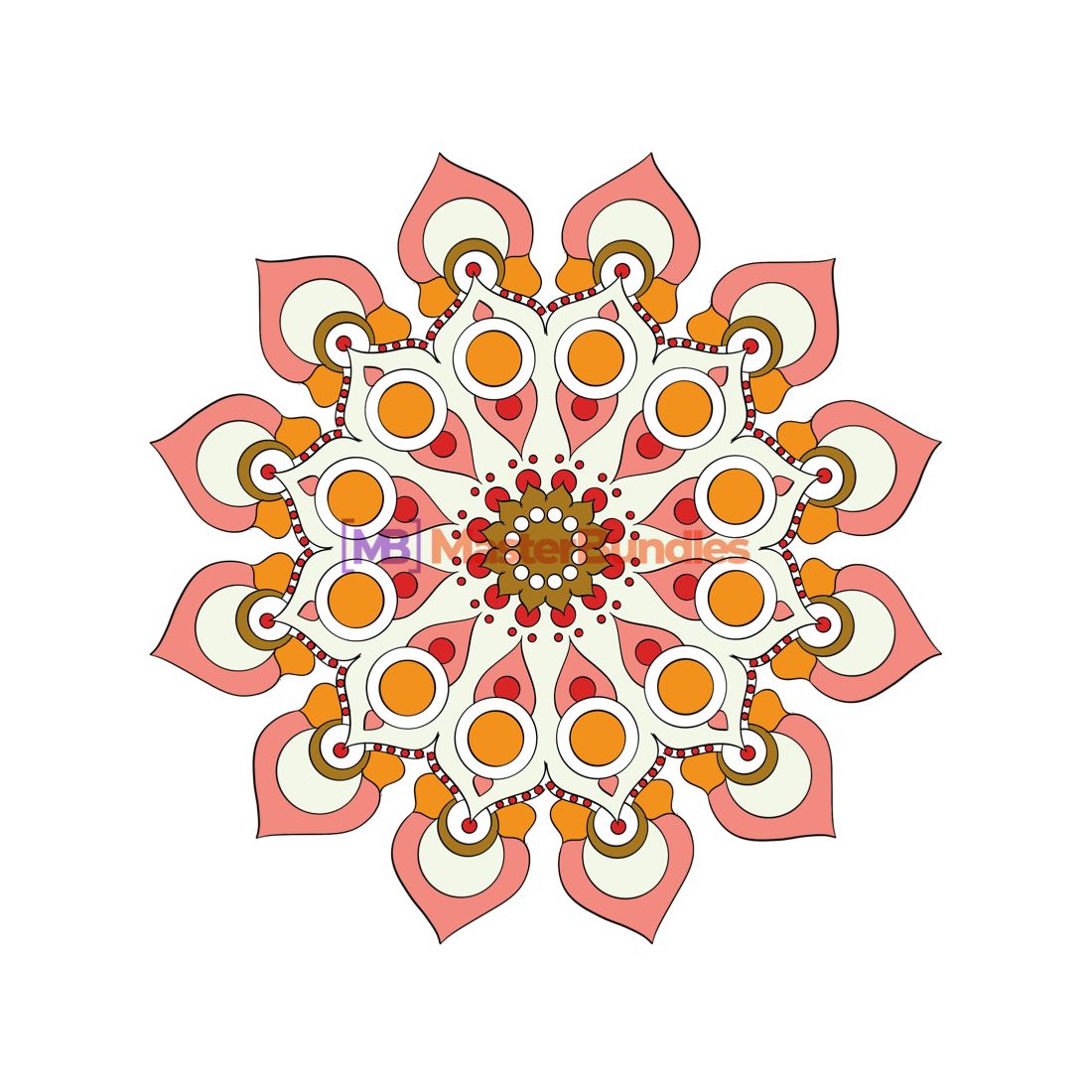 Colourful Mandala Design - Thin Strokes cover image.