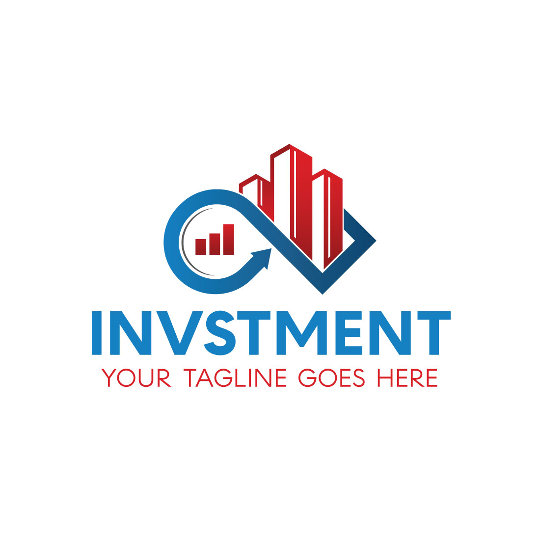 Professional Investment Logo design preview image.