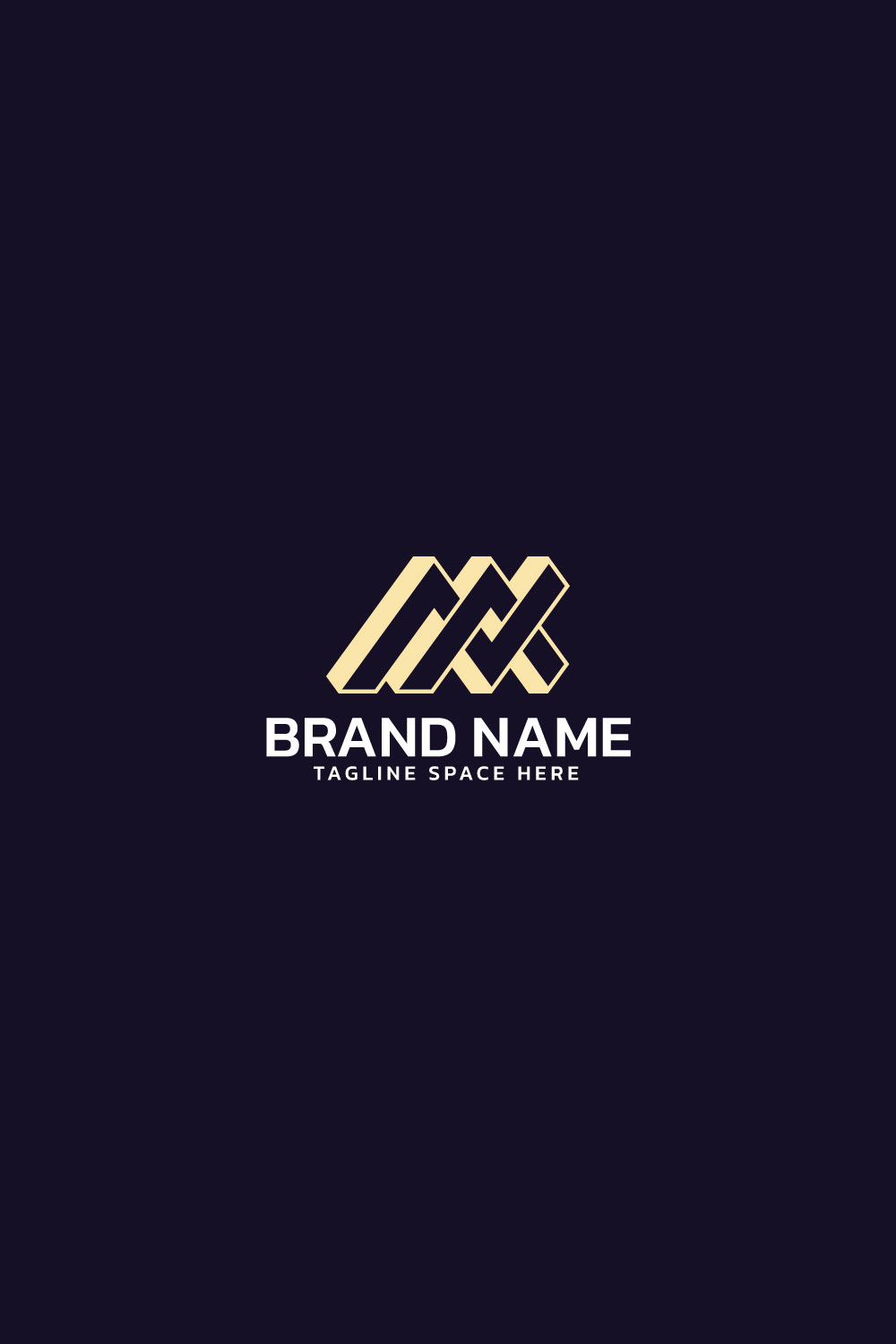 Luxurious and elegant N A logo Monogram in modern classic style design pinterest preview image.