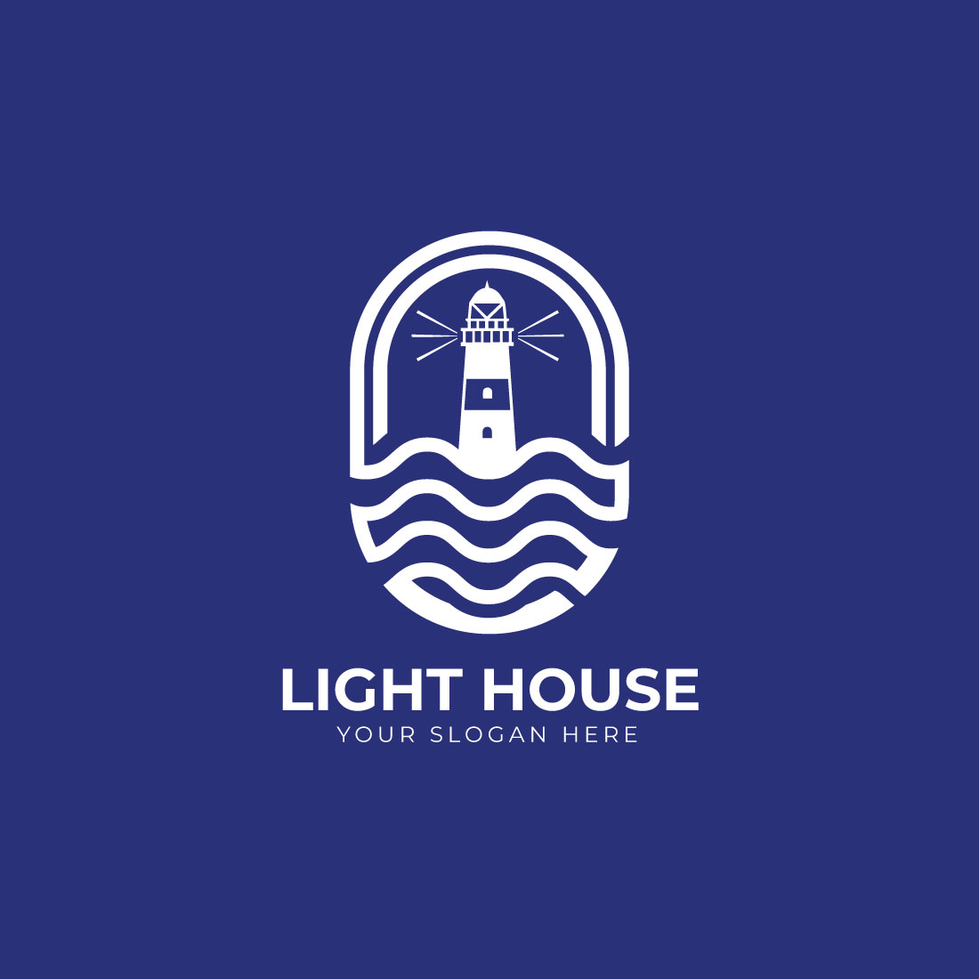 Initial Light house Logo preview image.