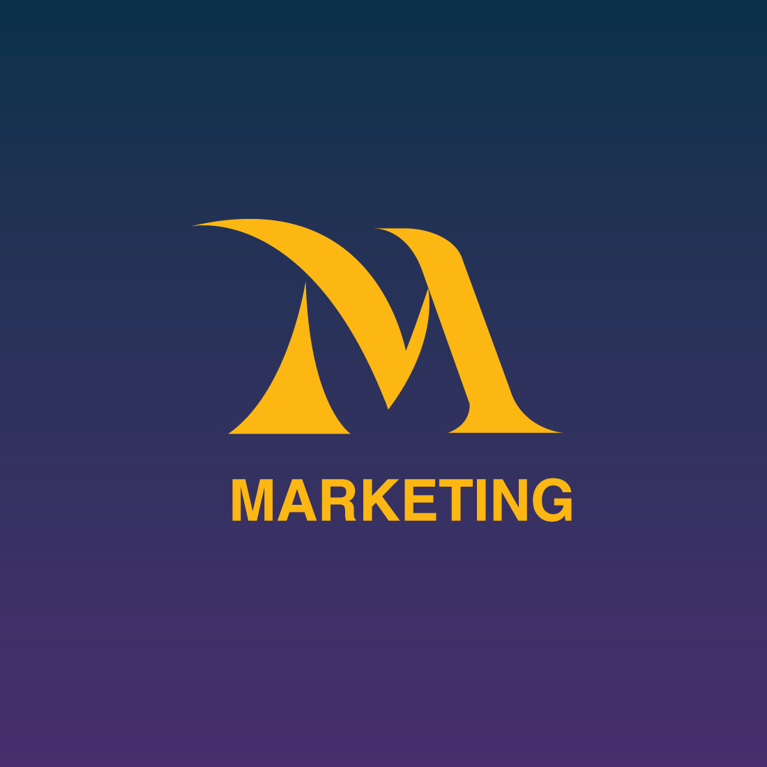 M Lettermark Logo preview image.