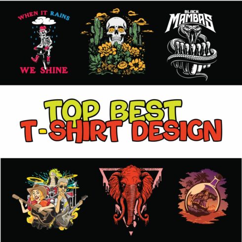 Top best t-shirt design cover image.