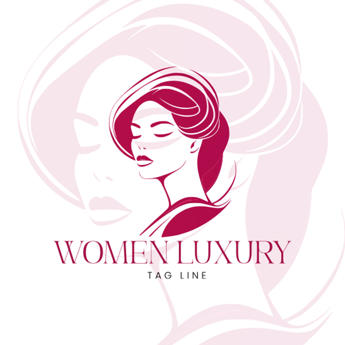 Women beauty logo preview image.