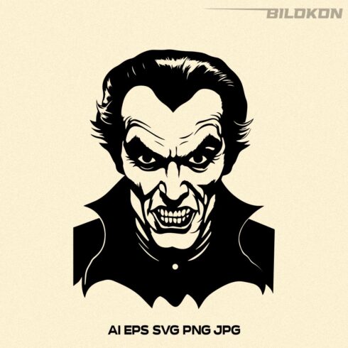 Dracula, Halloween Dracula, Vampire, Vector, SVG cover image.