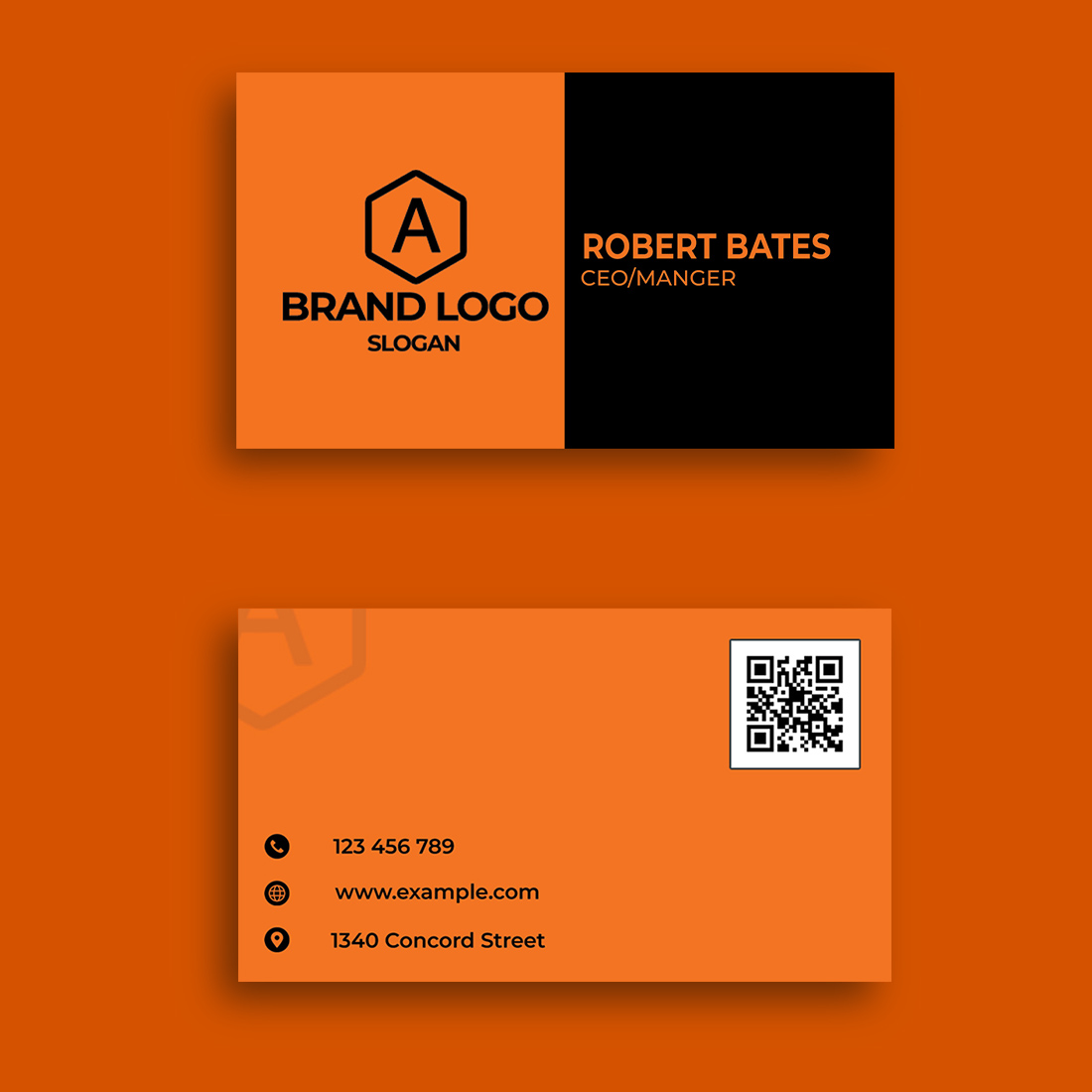 Minimal And Professional Business Card-Only For $9 preview image.