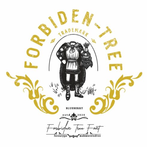 Forbidden Tree Holistic font bundles cover image.