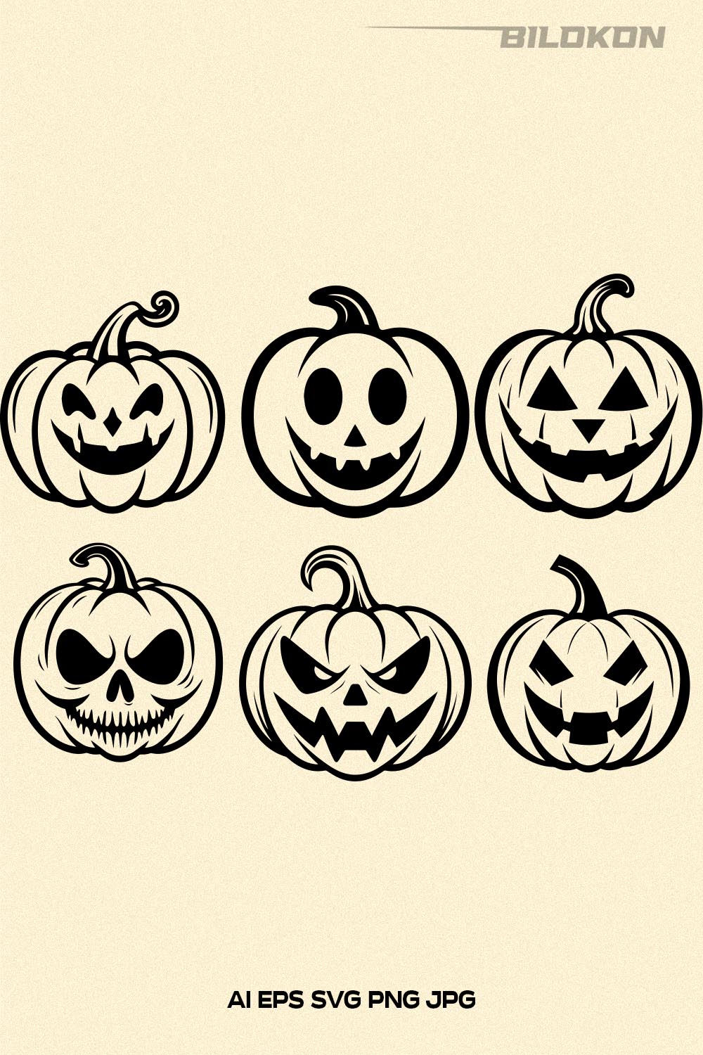Halloween Pumpkin, Cute Halloween Pumpkin, Halloween SVG pinterest preview image.