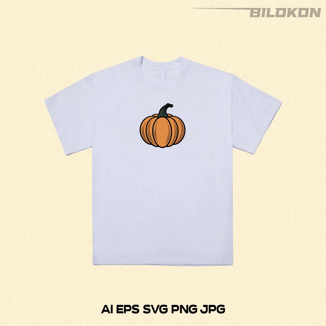 Autumn pumpkin set, Fall pumpkin, Vector, SVG preview image.