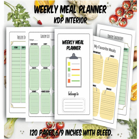 Weekly Meal planner cover image.