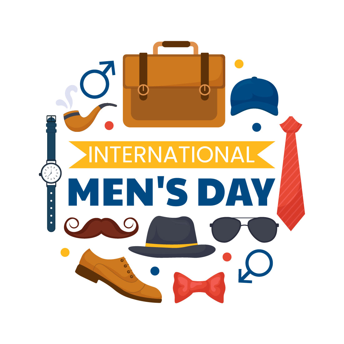 13 International Men's Day Illustration preview image.