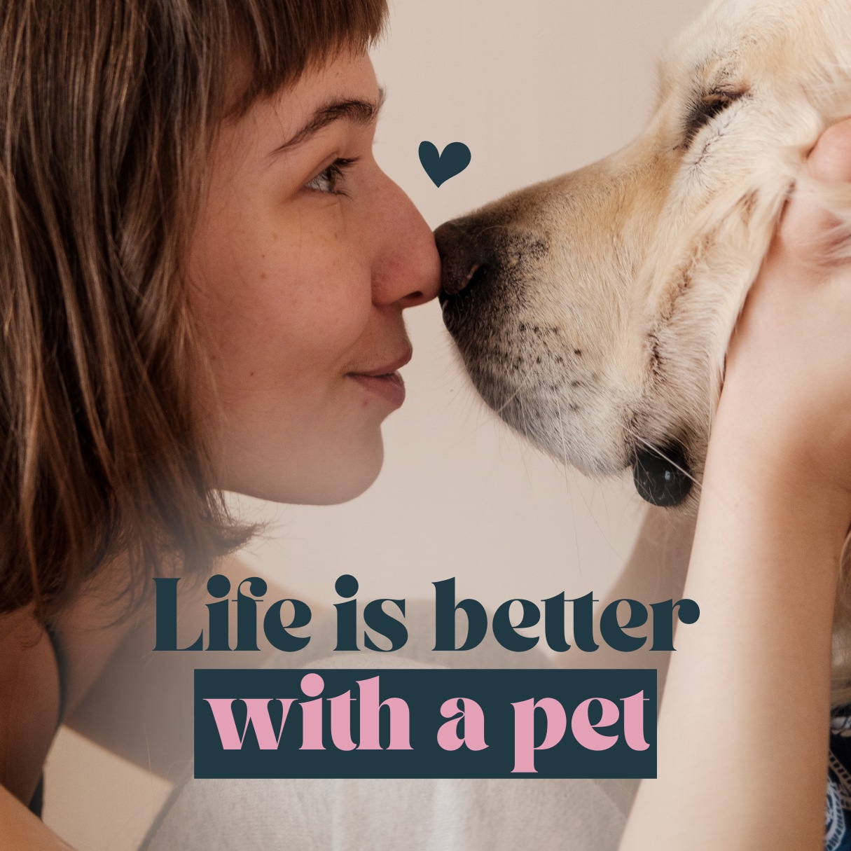 Life is Better with a Pet pinterest preview image.