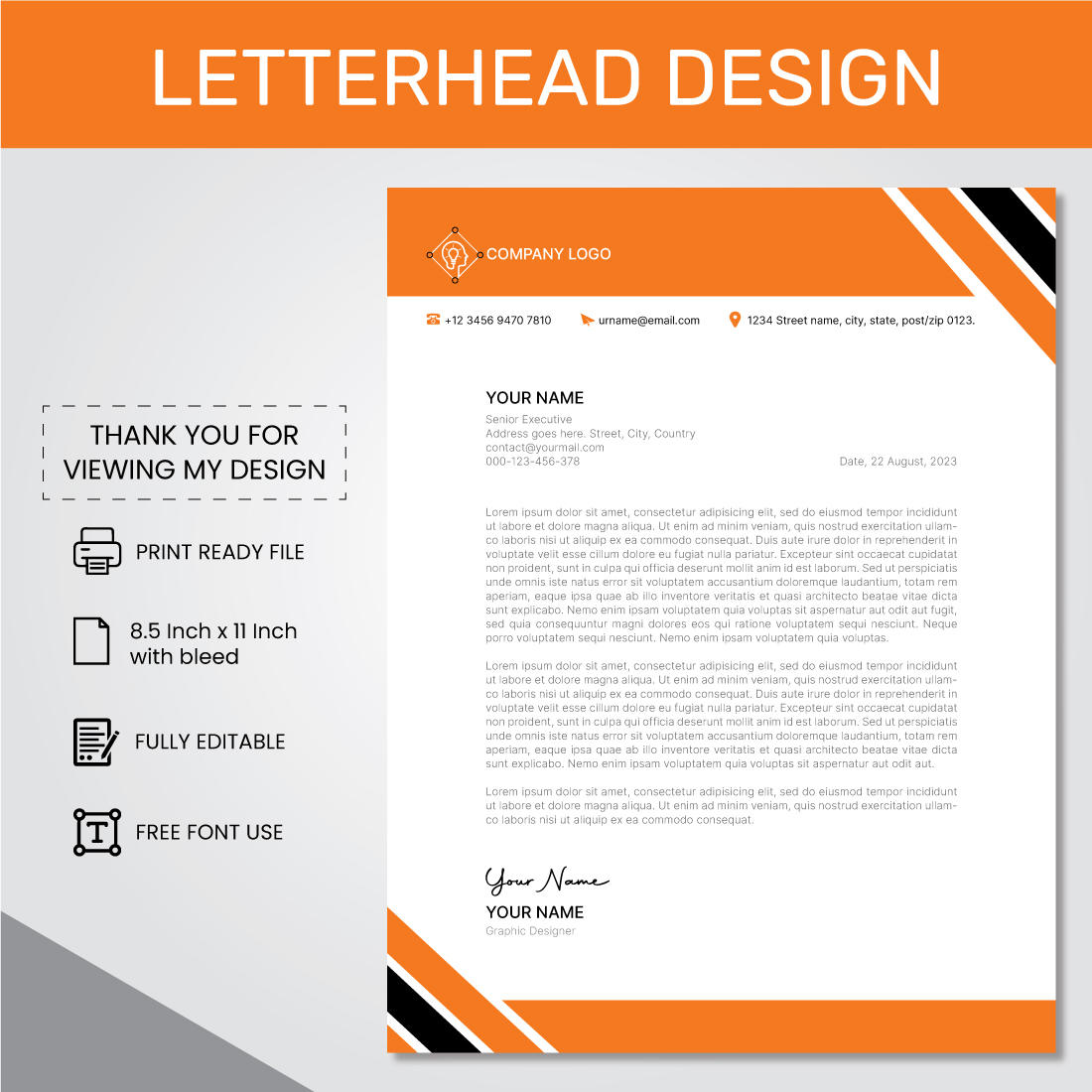 modern business and corporate letterhead design 1 281