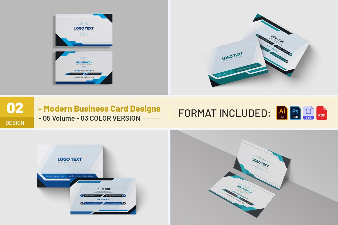 modern business cards 848