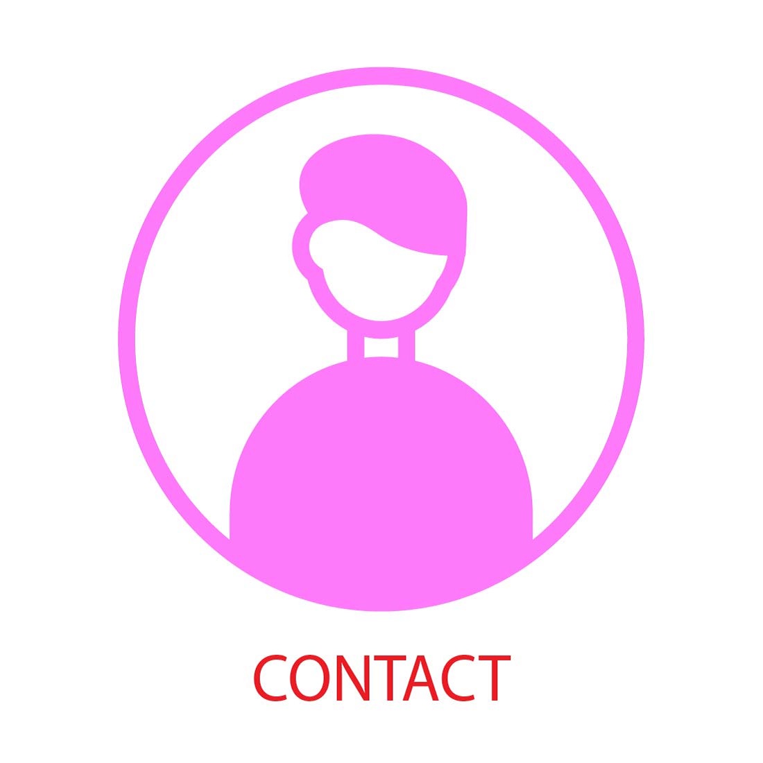 modern contact icon set editabol and ricbale 03 945