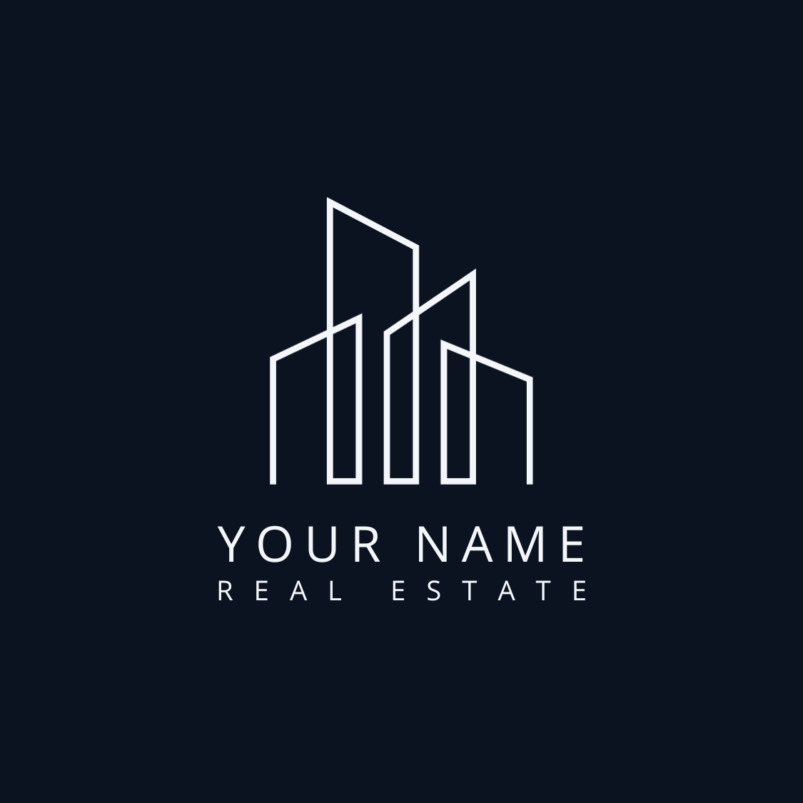 Cool Real Estate Logo Design Template Masterbundles