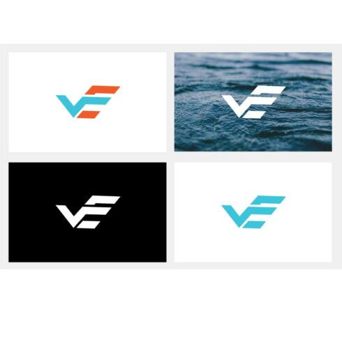 CREATIVE VE Letter Brand Identity Logo Template cover image.