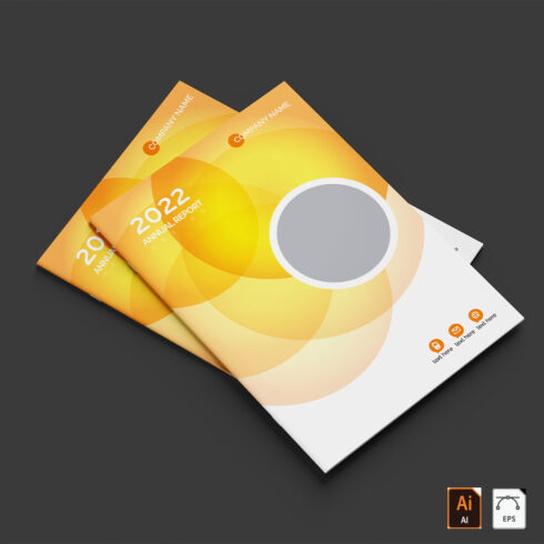 Abstract flyer cover template cover image.