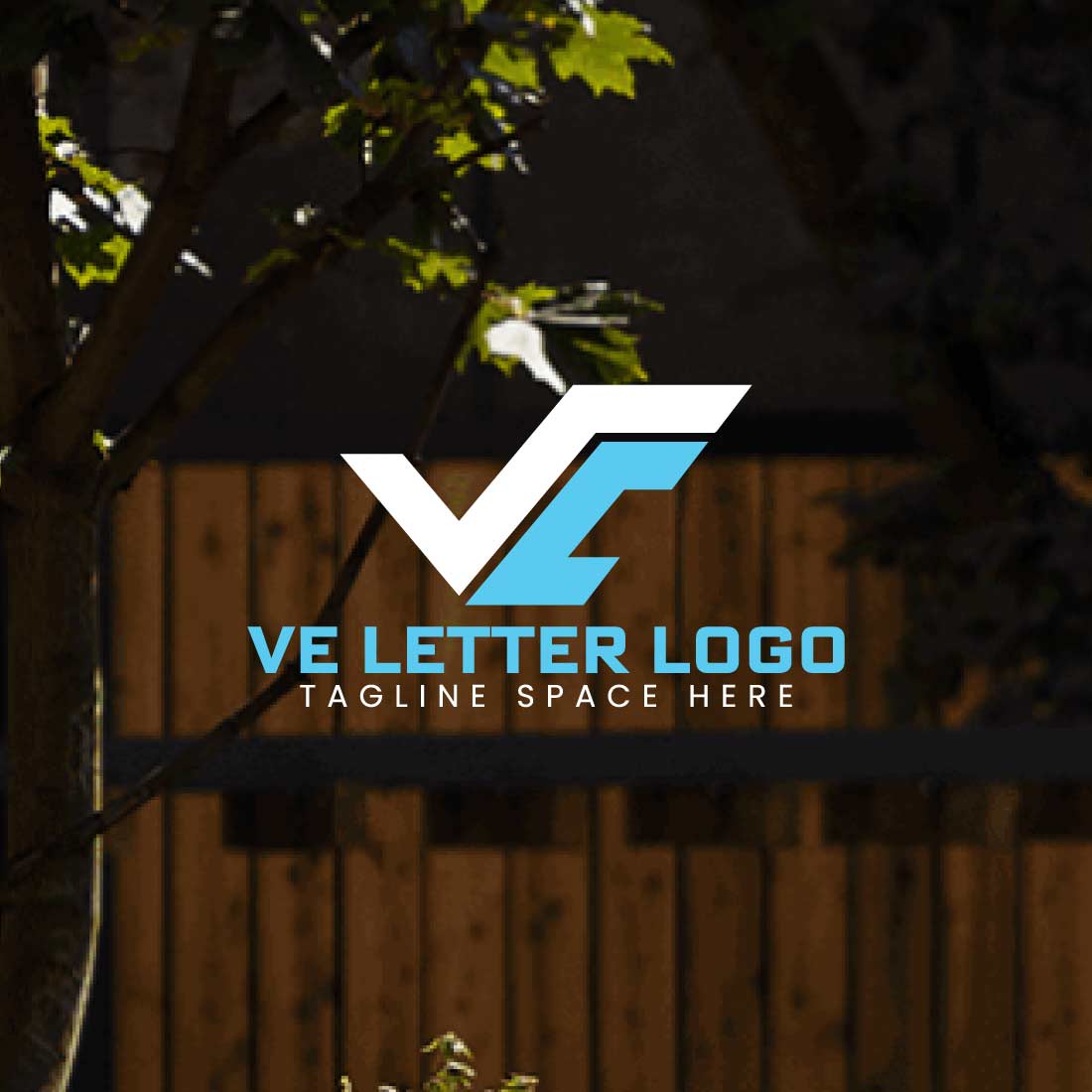 VE Letter Brand Identity Logo Template cover image.