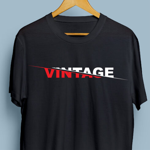 Vintage t shirt design cover image.