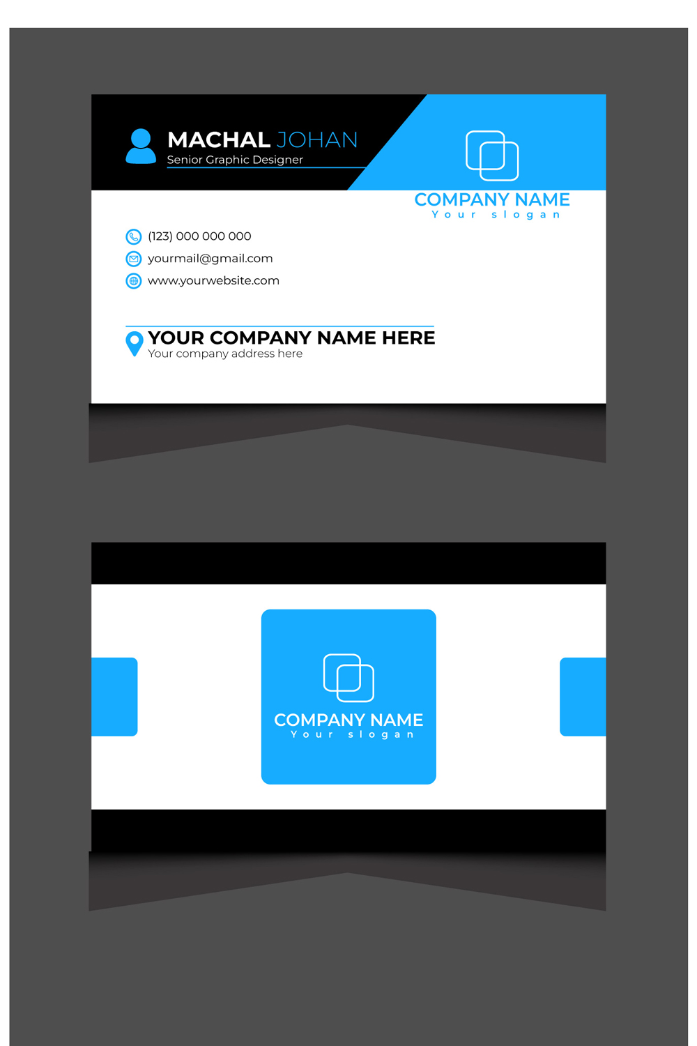 Business Card Design pinterest preview image.