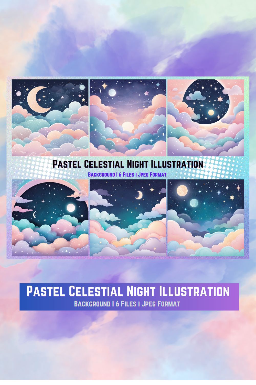 pastel celestial night background b 3 9