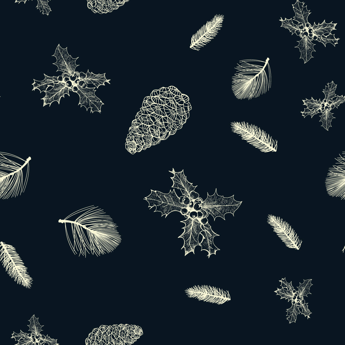 44 Winter Patterns in Vector preview image.