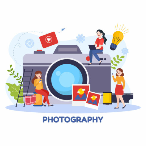 12 Photography Vector Illustration cover image.