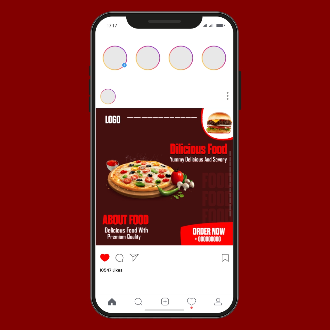 FOOD TEMPLATE preview image.