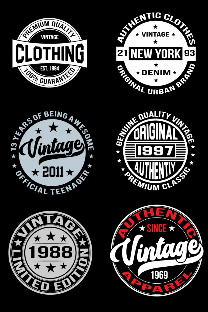 Vintage T shirt Design Bundle - MasterBundles